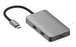   Qhou USB C -> USB 3.0, USB 2.0, VGA, card SD și TF, convertor HDTV